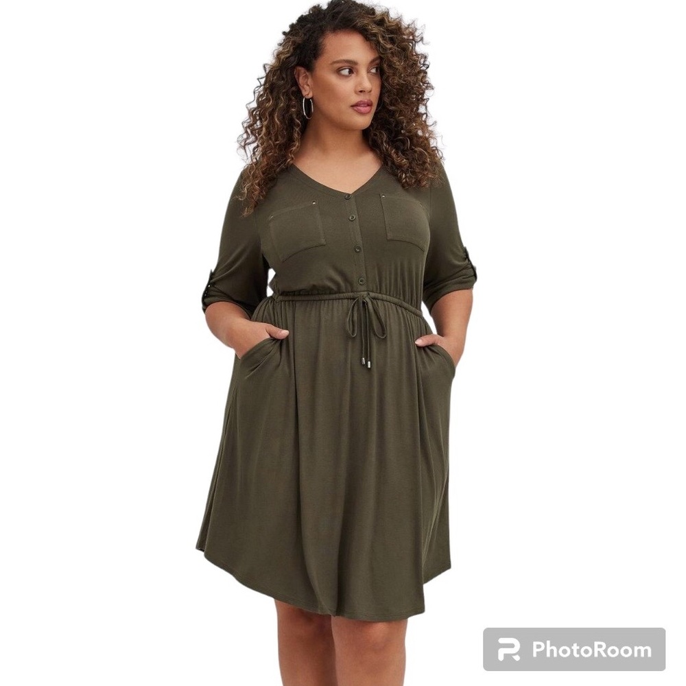 Torrid Mini Super Soft Shirt Dress Size 2